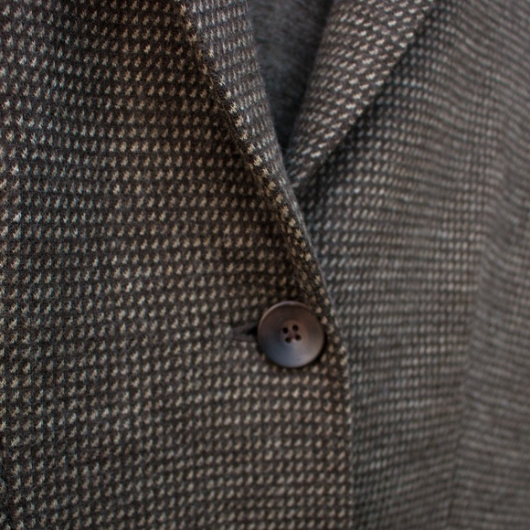 ✨J. Jill | Career Brown Wool Button Blazer - Picture 4 of 6